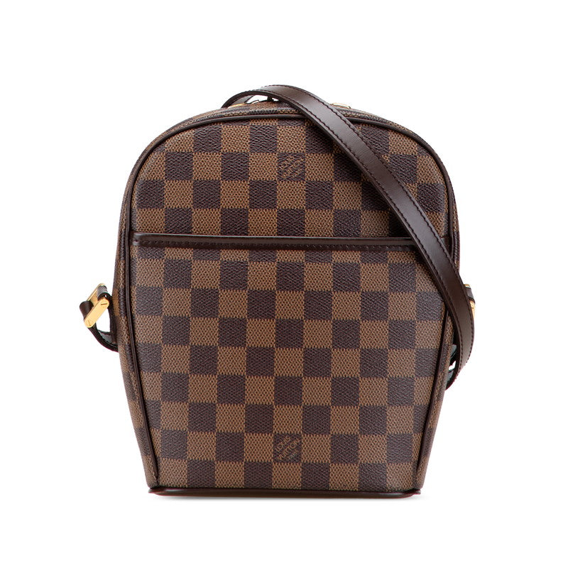 ルイ ヴィトン ダミエ イパネマPM 斜め掛け ショルダーバッグ N51294 ブラウン PVC レザー レディース LOUIS VUITTON 【中古】