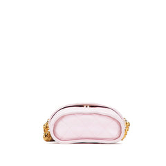 シャネル マトラッセ ココマーク フリンジ チェーン ショルダーバッグ ピンク ラムスキン レディース CHANEL 【中古】