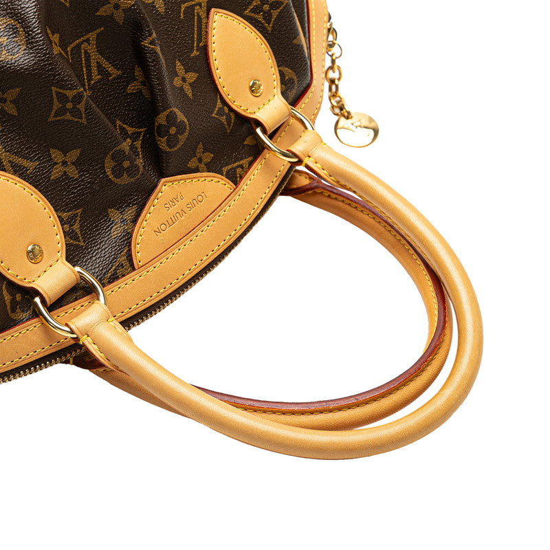 ルイ ヴィトン モノグラム ティヴォリPM ハンドバッグ M40143 ブラウン PVC レザー レディース LOUIS VUITTON 【中古】