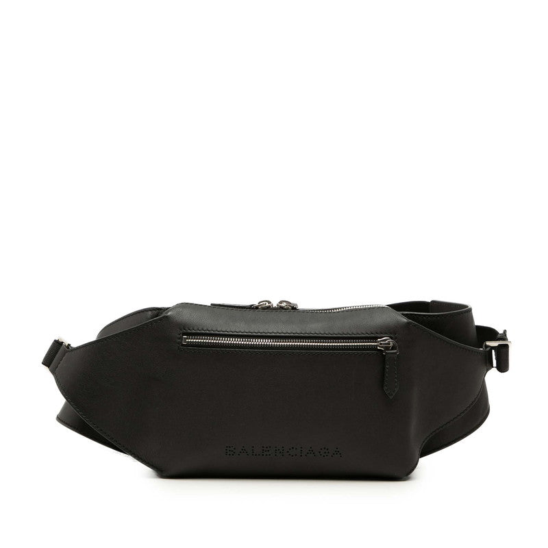 バレンシアガ ボディバッグ ウエストバッグ ベルトバッグ 433625 ブラック レザー レディース BALENCIAGA 【中古】