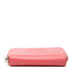 シャネル ココマーク コインケース 小銭入れ ピンク キャビアスキン レディース CHANEL 【中古】