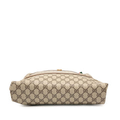 グッチ GGスプリーム シェリーライン トートバッグ ショルダーバッグ 001.080.494 ベージュ ブラウン PVC レザー レディース GUCCI 【中古】