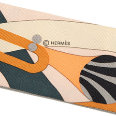 エルメス ツイリー Parade en Fanfare パラード アン ファンファーレ スカーフ ベージュ マルチカラー シルク レディース HERMES 【中古】