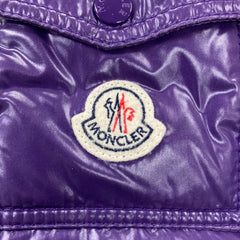 モンクレール BRANSON ブランソン ダウンジャケット サイズ0 パープル ホワイト ナイロン ウール ダウン レディース MONCLER 【中古】