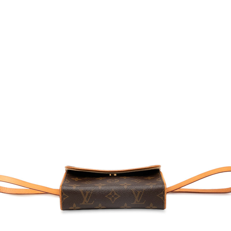 ルイ ヴィトン モノグラム ポシェット フロランティーヌ ボディバッグ ウエストバッグ M51855 ブラウン PVC レザー レディース LOUIS VUITTON 【中古】