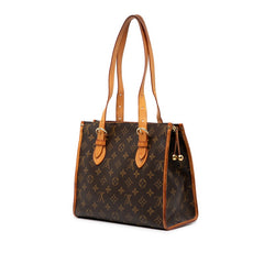 ルイ ヴィトン モノグラム ポパンクール オ ショルダーバッグ トートバッグ M40007 ブラウン PVC レザー レディース LOUIS VUITTON 【中古】
