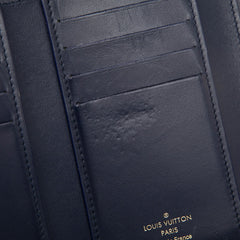 ルイ ヴィトン ポルトフォイユ カプシーヌ コンパクト 三つ折り財布 M81674 ネイビー トリヨンレザー レディース LOUIS VUITTON 中古