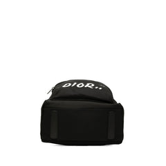 ディオール Dior HOMME × KAWS BEE 蜂 ロゴ リュック バックパック ブラック キャンバス レザー レディース Dior 【中古】