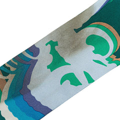 エルメス ツイリー Brides de Gala Shadow ブリッド ドゥ ガラ シャドー スカーフ グリーン ブルー マルチカラー シルク レディース HERMES 【中古】