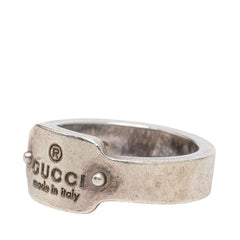 グッチ ロゴ リング 指輪 #11 SV925 シルバー レディース GUCCI 【中古】