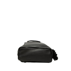 フェンディ バイザウェイ フラワー ビジュー リュック バックパック 8BZ038 ブラック レザー レディース FENDI 【中古】