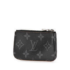 ルイ ヴィトン モノグラム エクリプス ポシェット クレ リバース コインケース M80905 グレー ブラック PVC メンズ LOUIS VUITTON 【中古】