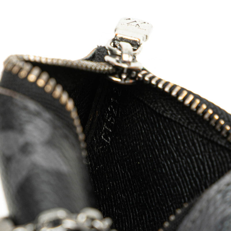 ルイ ヴィトン モノグラム エクリプス ポシェット クレ リバース コインケース M80905 グレー ブラック PVC メンズ LOUIS VUITTON 【中古】