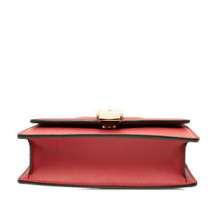 グッチ シルヴィ ミニ チェーン ショルダーバッグ 494646 レッド マルチカラー レザー レディース GUCCI 【中古】