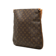 ルイ ヴィトン モノグラム ミュゼット 斜め掛け ショルダーバッグ M51256 ブラウン PVC レザー レディース LOUIS VUITTON 【中古】