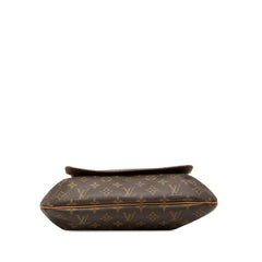 ルイ ヴィトン モノグラム ミュゼット 斜め掛け ショルダーバッグ M51256 ブラウン PVC レザー レディース LOUIS VUITTON 【中古】