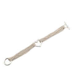 ティファニー オープンハート トグル チェーン ブレスレット シルバー SV925 シルバー レディース TIFFANY&Co. 【中古】