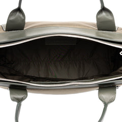 バレンシアガ ネイビーカバス M トートバッグ ハンドバッグ 363419 カーキグリーン ナイロン レザー レディース BALENCIAGA 中古