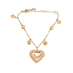 ディオール ハート モチーフ ブレスレット ゴールド メッキ レディース Dior 【中古】