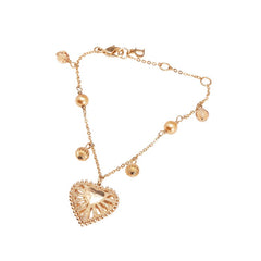 ディオール ハート モチーフ ブレスレット ゴールド メッキ レディース Dior 【中古】