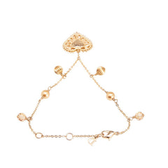 ディオール ハート モチーフ ブレスレット ゴールド メッキ レディース Dior 【中古】