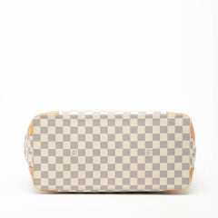 ルイ ヴィトン ダミエ アズール ハムステッドMM ショルダーバッグ トートバッグ N51206 ホワイト PVC レザー レディース LOUIS VUITTON 【中古】