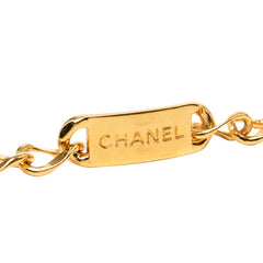 シャネル ロゴプレート ココマーク 31 RUE CAMBON チェーンベルト ゴールド メッキ レディース CHANEL 中古