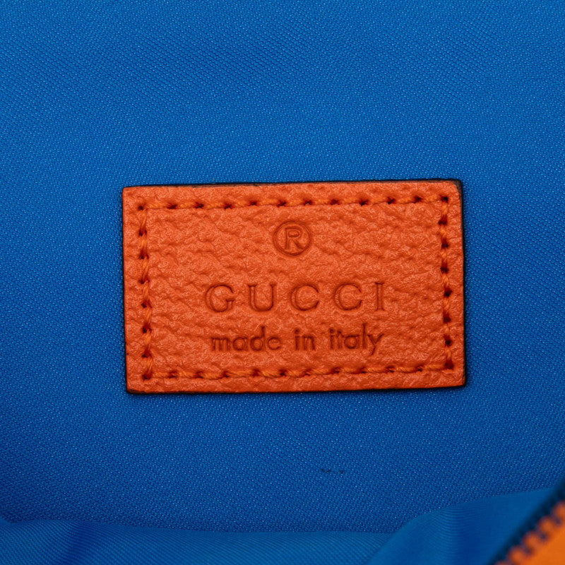 グッチ GGナイロン ベルトバッグ ボディバッグ 752102 ブルー パープル オレンジ ナイロン ラバー メンズ GUCCI 【中古】