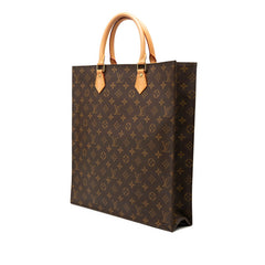 ルイ ヴィトン モノグラム サックプラ ハンドバッグ トートバッグ M51140 ブラウン PVC レザー レディース LOUIS VUITTON 【中古】