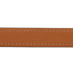 エルメス ケリー ドゥブルトゥール ブレスレット T1 ブラック ゴールド金具 ボックスカーフ メッキ レディース HERMES 【中古】