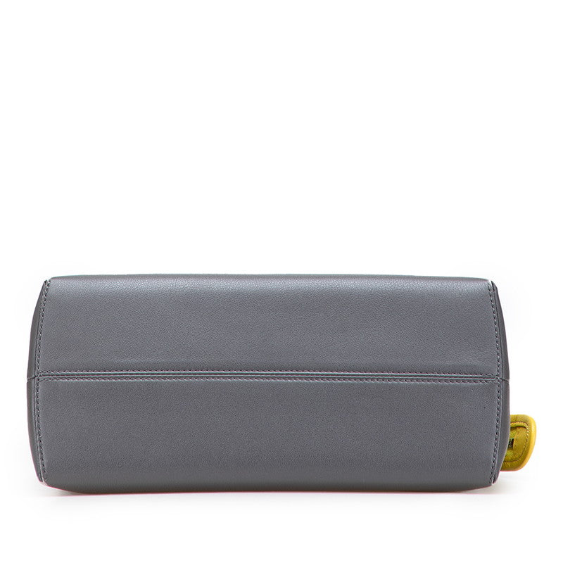 フェンディ バイザウェイ バイカラー ハンドバッグ ショルダーバッグ 2WAY 8BL124 グレー レザー レディース FENDI 【中古】