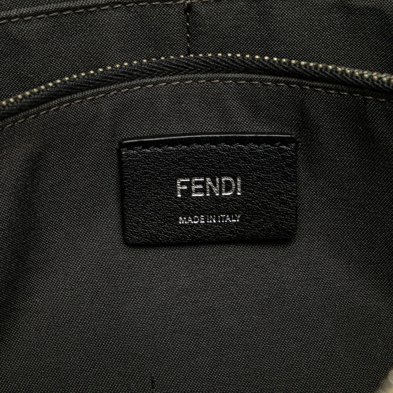 フェンディ バイザウェイ バイカラー ハンドバッグ ショルダーバッグ 2WAY 8BL124 グレー レザー レディース FENDI 【中古】