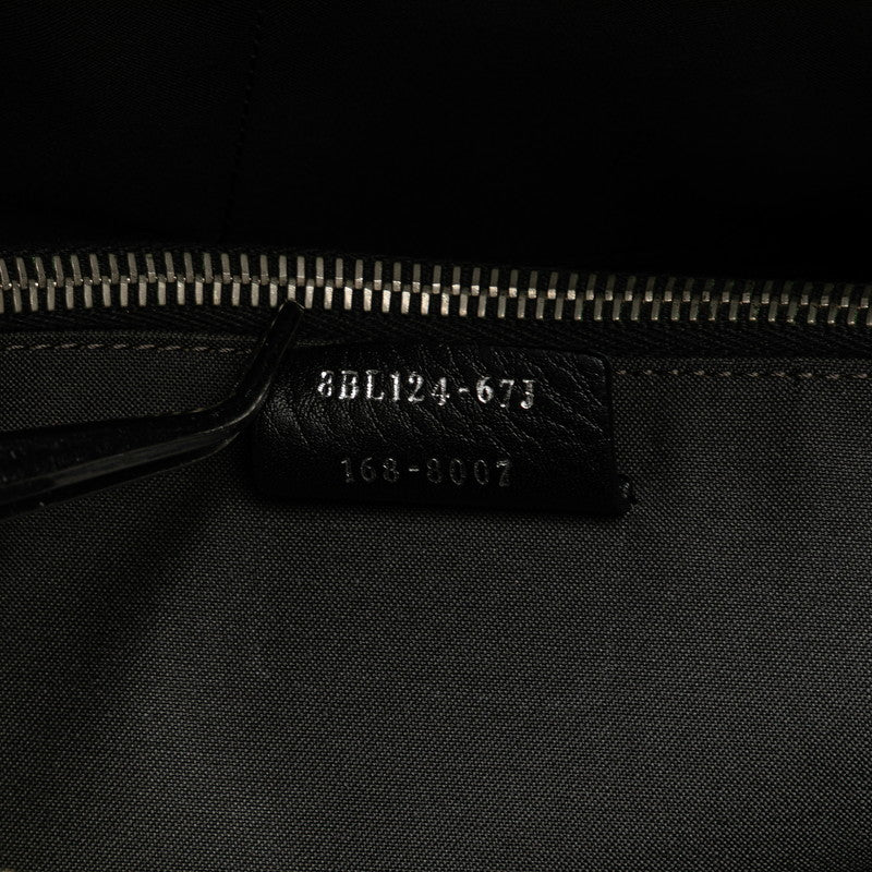 フェンディ バイザウェイ バイカラー ハンドバッグ ショルダーバッグ 2WAY 8BL124 グレー レザー レディース FENDI 【中古】