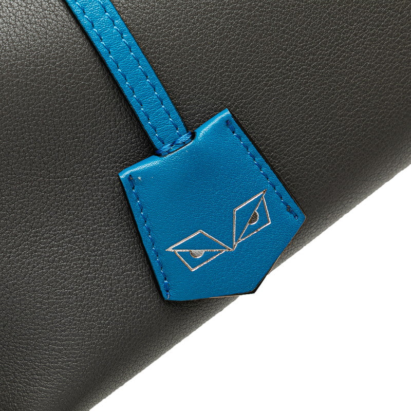 フェンディ バイザウェイ バイカラー ハンドバッグ ショルダーバッグ 2WAY 8BL124 グレー レザー レディース FENDI 【中古】