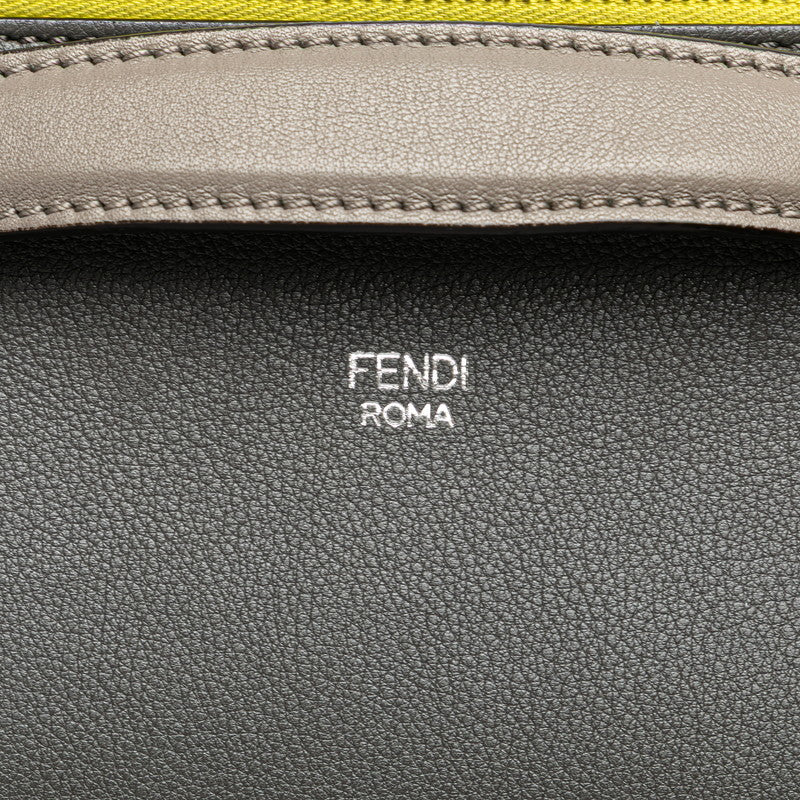 フェンディ バイザウェイ バイカラー ハンドバッグ ショルダーバッグ 2WAY 8BL124 グレー レザー レディース FENDI 【中古】
