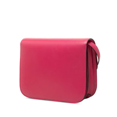 セリーヌ クラシックボックス ショルダーバッグ ピンク レザー レディース CELINE 中古