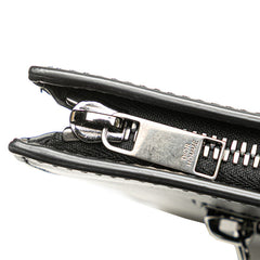 ディオール L字 クラッチバッグ ブラック レザー レディース Dior 【中古】