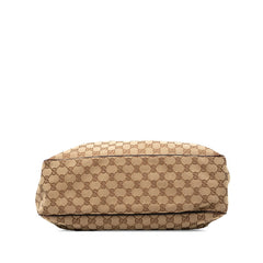 グッチ GGキャンバス スーキー トートバッグ ショルダーバッグ 296835 ベージュ ブラウン キャンバス レザー レディース GUCCI 【中古】