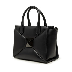 ヴァレンティノ ワンスタッズ ハンドバッグ 2WAY ショルダーバッグ ブラック レザー レディース VALENTINO 中古