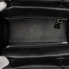 ヴァレンティノ ワンスタッズ ハンドバッグ 2WAY ショルダーバッグ ブラック レザー レディース VALENTINO 中古