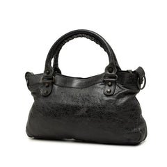 バレンシアガ ザ ファースト ハンドバッグ ショルダーバッグ 2WAY 103208 ブラック系 レザー レディース BALENCIAGA 中古
