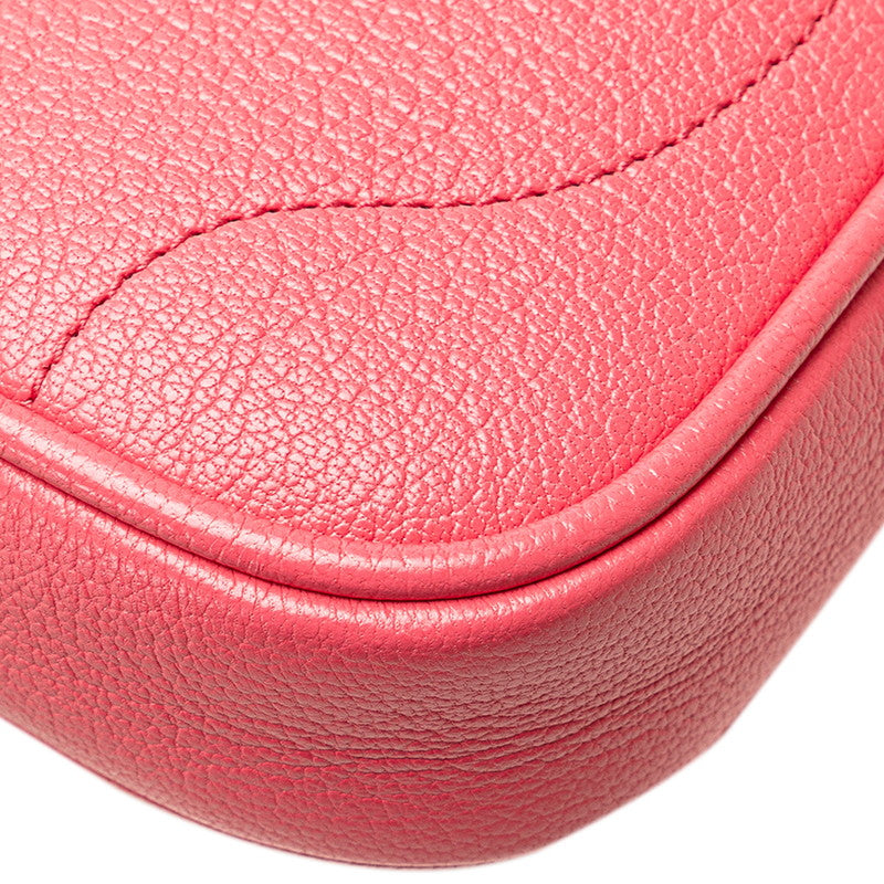 グッチ GGマーモント アフロディーテ ミニ ワンショルダーバッグ ハンドバッグ 739076 ピンク レザー レディース GUCCI 【中古】