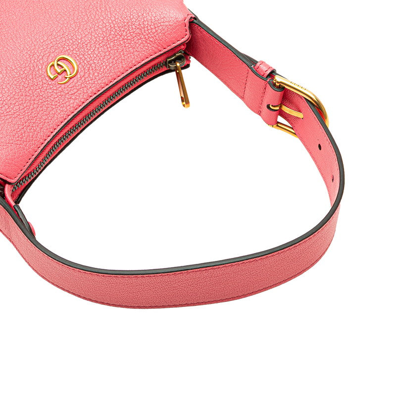 グッチ GGマーモント アフロディーテ ミニ ワンショルダーバッグ ハンドバッグ 739076 ピンク レザー レディース GUCCI 【中古】