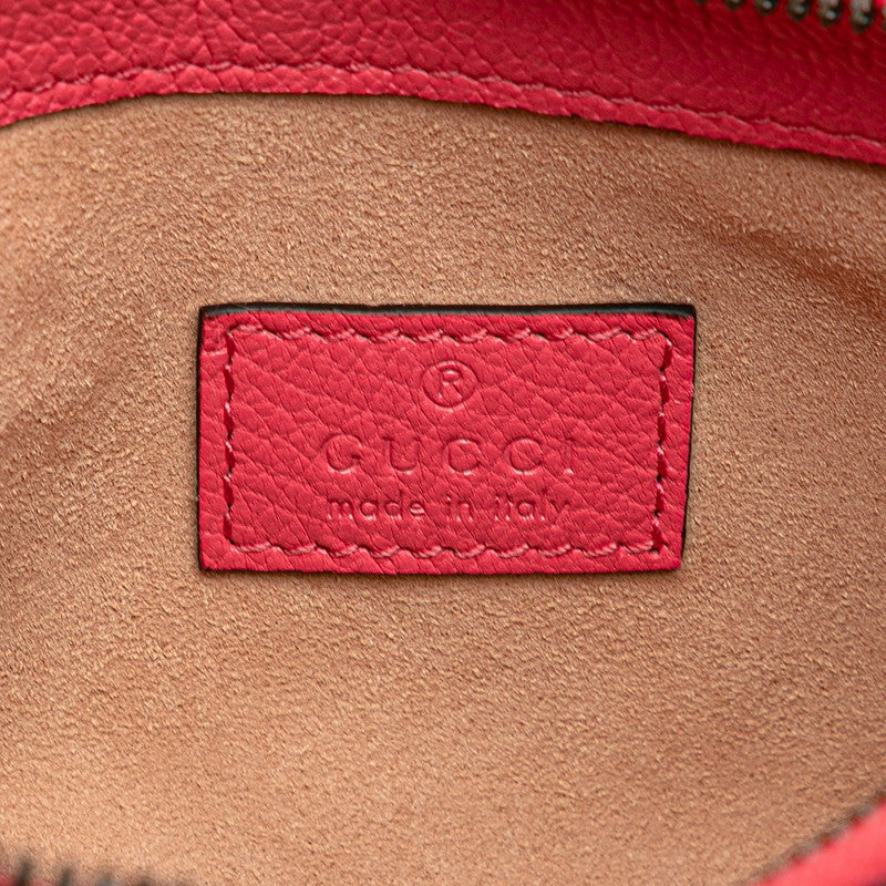 グッチ GGマーモント アフロディーテ ミニ ワンショルダーバッグ ハンドバッグ 739076 ピンク レザー レディース GUCCI 【中古】