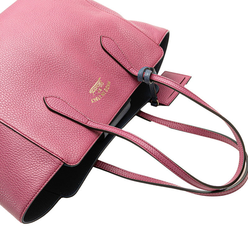 グッチ スウィング ショルダーバッグ トートバッグ 354408 パープル レザー レディース GUCCI 【中古】