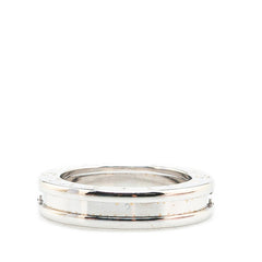 ブルガリ ビーゼロワン リング 指輪 #49 K18WG ホワイトゴールド レディース BVLGARI 【中古】
