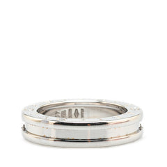 ブルガリ ビーゼロワン リング 指輪 #49 K18WG ホワイトゴールド レディース BVLGARI 【中古】