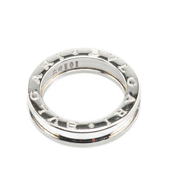 ブルガリ ビーゼロワン リング 指輪 #49 K18WG ホワイトゴールド レディース BVLGARI 【中古】