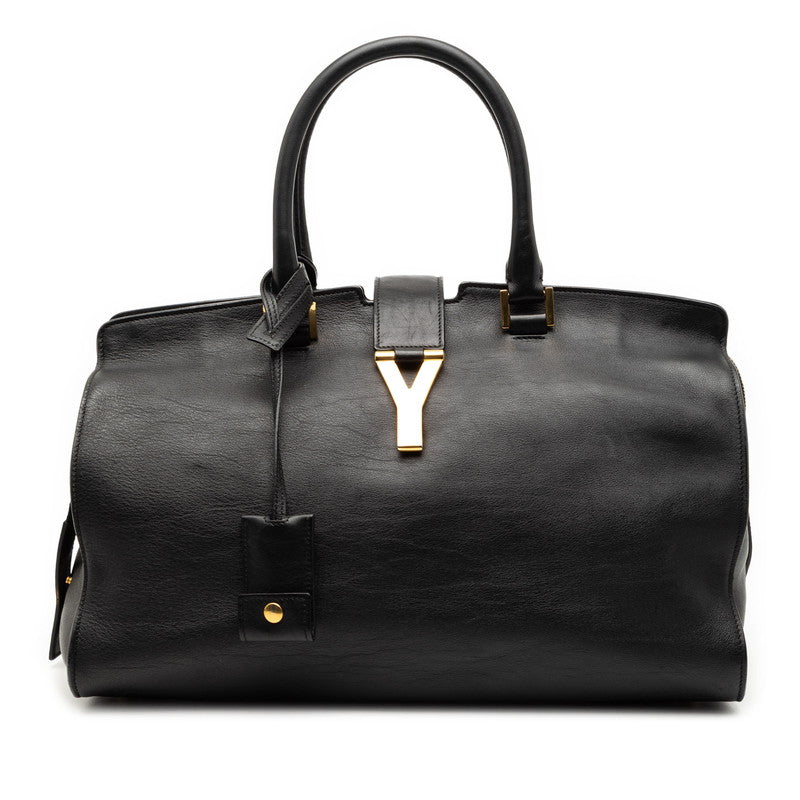 サンローラン カバス クラシック ハンドバッグ 311208 ブラック レザー レディース SAINT LAURENT 【中古】