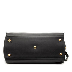サンローラン カバス クラシック ハンドバッグ 311208 ブラック レザー レディース SAINT LAURENT 【中古】